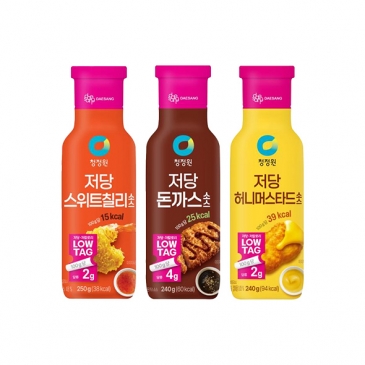 청정원 저당 허니 머스타드 소스 240g 외 2종 총3개