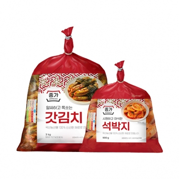 [타임특가]종가 갓김치3kg+종가 석박지 900g