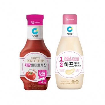 청정원 저당 케찹 490g + 하프칼로리마요네즈 485g
