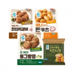 아이 한입반찬 BEST 4종 4팩세트 (돈카츠+너겟+떡갈비+동그랑땡)