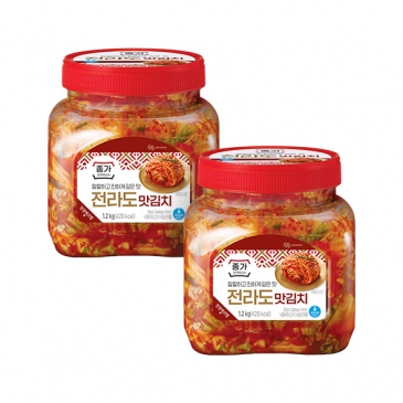 종가 전라도 맛김치 1.2kg(PET)x2개