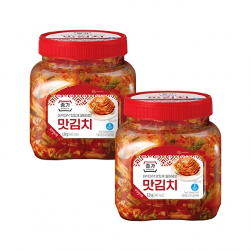 종가 썰어담은 맛김치 1.2kg(PET) x2개