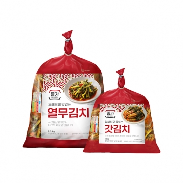 종가 열무김치 2.5kg+ 갓김치 1kg