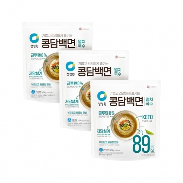 청정원 콩담백면 멸치국수 404g x3개