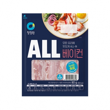 청정원 ALL 베이컨 80g