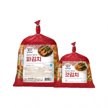 (주말특가)종가 파김치 2.5kg+종가 갓김치 1kg/3,000P 추가적립