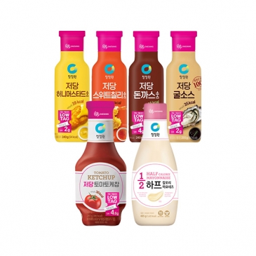 청정원 저당/하프칼로리 소스 6개