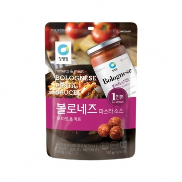 청정원 싱글파우치 볼로네즈소스 140g