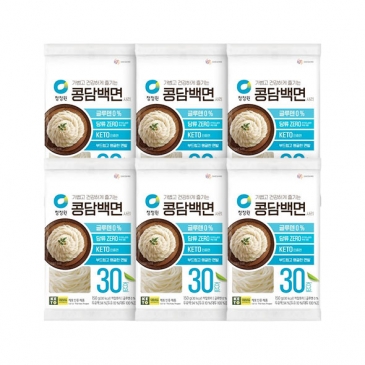 청정원 콩담백면 150g(사리) X6개