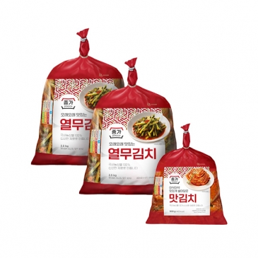 종가 열무김치 2.5kgx2개+맛김치 900g