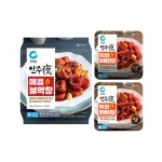 안주야 매콤안주 3팩세트 (무뼈닭발 160g 2팩 + 매콤불막창 300g 1팩)