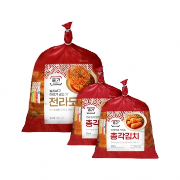 [타임특가]종가 전라도 포기김치 2.8kg+종가 총각김치 850g x2개