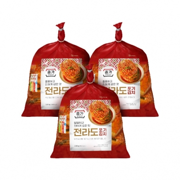 종가 전라도 포기김치 2.8kg x3개