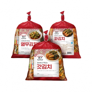 종가 열무김치 2.5kg+파김치 2.5kg+갓김치 3kg