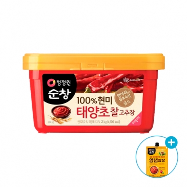 청정원 순창 현미 찰고추장 2kg + (증정) 청정원 양념쌈장 190g