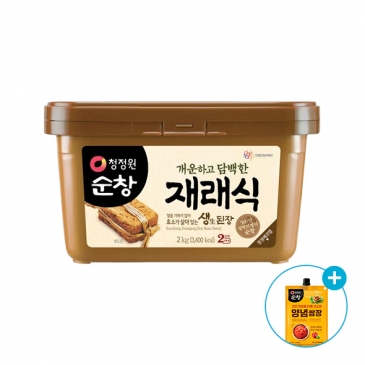 청정원 순창 재래식 생된장 2kg + (증정) 청정원 양념쌈장 190g
