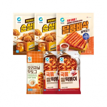 청정원 분식 사천왕세트 4종세트(허니간장치킨 외 3종)