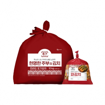 종가 현명한 주부 전라도 포기김치 10kg+파김치 900g