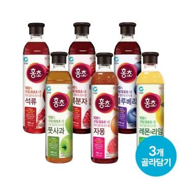 [골라담기] 청정원 홍초 석류 900ml 외 5종 총3개