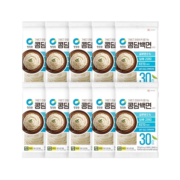 청정원 콩담백면 150g(사리) X10개