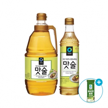 [여름김장]청정원 생강매실맛술 1.8L + 생강매실맛술 830ml+(증정)허브맛솔트 와사비 52g