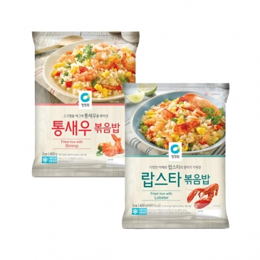 해물볶음밥 2종 6팩세트 (랍스터볶음밥 3팩 + 통새우볶음밥 3팩)