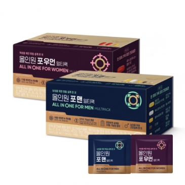 대상웰라이프 올인원 포우먼 멀티팩+포맨 멀티팩(각 14포), 총 2박스
