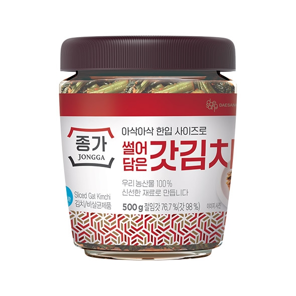 [신제품]종가 썰어담은갓김치 500g(PET)