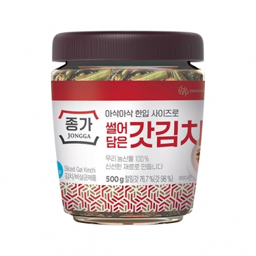 [신제품]종가 썰어담은갓김치 500g(PET)