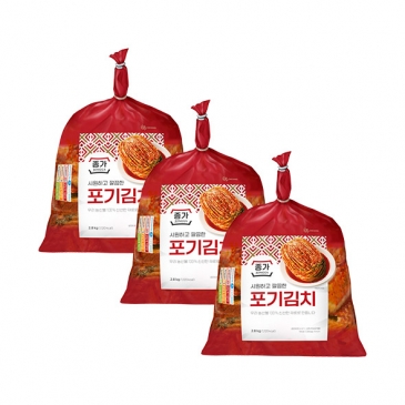 종가 시원깔끔포기김치 2.8kg x 3개 종가 시원깔끔포기김치 2.8kg x 3개