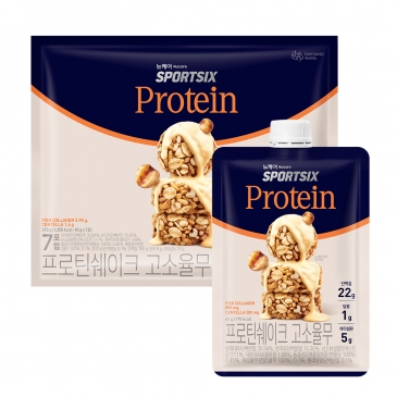 뉴케어 스포식스 프로틴 쉐이크 고소율무맛 (45g&times;7개입), 1박스