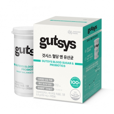 Gutsys&nbsp;것시스&nbsp;혈당 앤 유산균 (350mgx28캡슐), 1박스