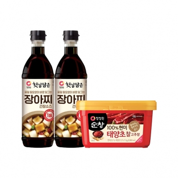 청정원 햇살담은 장아찌간장소스 820mlx2개+ 순창 현미 찰고추장 1kg