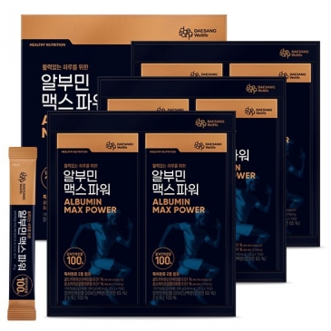 [남성건강] 대상웰라이프 알부민 맥스 파워 SET(20gx15포X2개), 3박스