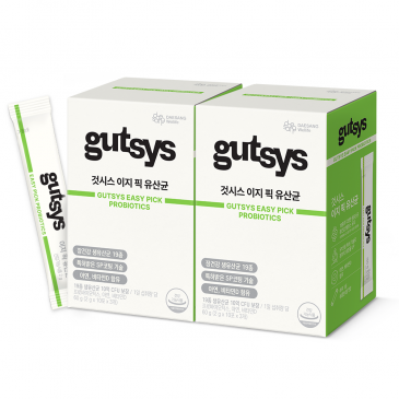 (리뉴얼) Gutsys&nbsp;것시스&nbsp;이지 픽 유산균 (2gx30포), 2박스