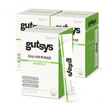(리뉴얼) Gutsys&nbsp;것시스&nbsp;이지 픽 유산균 (2gx30포), 3박스
