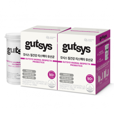 [7/13출시예정] Gutsys&nbsp;것시스&nbsp;질건강 리스펙타 유산균(350mgx28정), 2박스