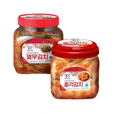 종가 열무김치 1.2kg(PET)+총각김치 1.1kg(PET)