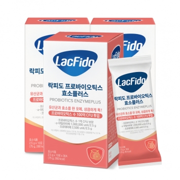 락피도 프로바이오틱스 효소플러스 (2.5gx30포), 3박스