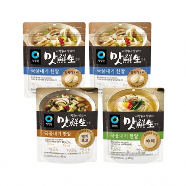 (주말특가)청정원 맛선생 국물내기 한알 4개 (멸치디포리2+멸치표고1+아채1)