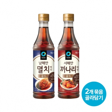 [여름김장]청정원 액젓골드 1kg x 2개 골라담기 (까나리/멸치 택1)