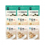 [타임특가]한끼뚝딱 3종 9팩 (맛있는밥 쇠고기3팩+해물3팩+파래돌김자반3팩)
