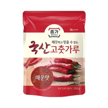 [여름김장]종가 국산 고춧가루 (매운맛) 500g