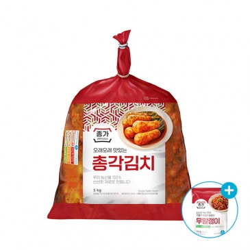 종가 총각김치 5kg+(증정)무말랭이 120g