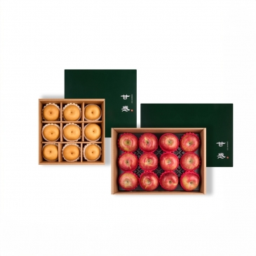 (1+1)사과배 세트 (사과12과, 배9과) / 12.5kg 내외 / e(26년 추석) ※사전예약/9월16일 순차출고※