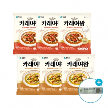 [신제품] 청정원 카레여왕 감자크림 3개+토마토크림 3개+(증정)유기농수라당면 100g