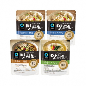 청정원 맛선생 국물내기 한알 3종 4개 (멸치디포리 2개+멸치표고 1개+야채1개)