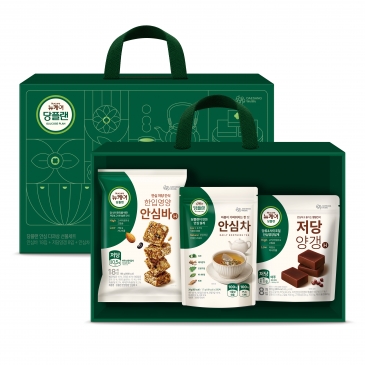 당플랜 안심 다과상 GIFT SET(안심차, 저당양갱, 안심바)