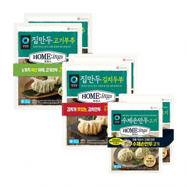 [릴레이특가] BEST 만두세트(집만두고기부추+집만두김치두부+수제손만두)