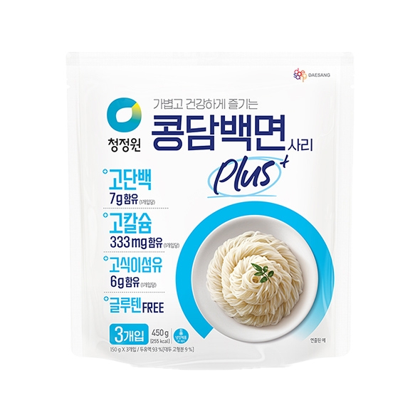 [신제품][청정원] 콩담백면 PLUS 450g(150g*3)